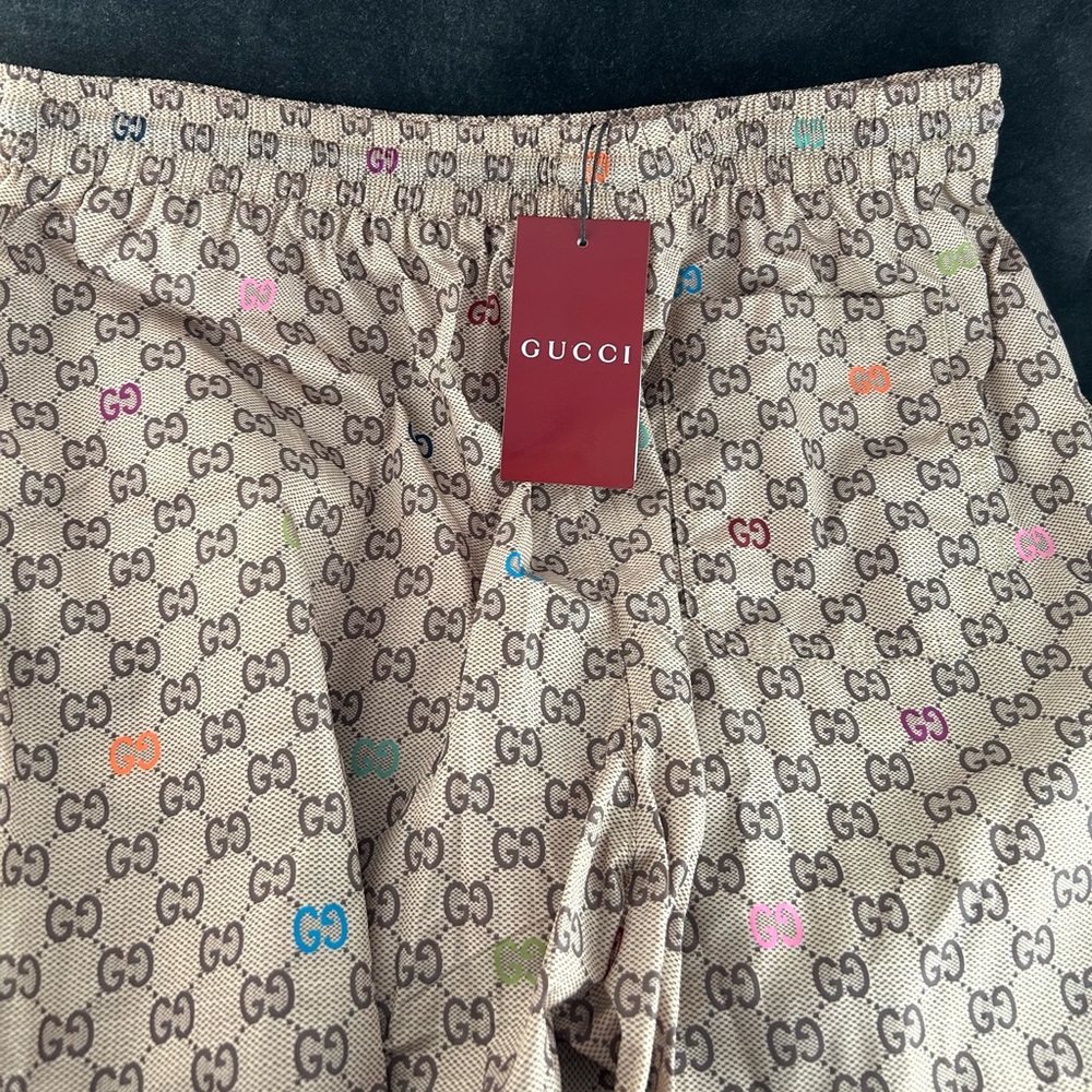 Gucci Gucci Printed Technical Poplin Swim Shorts XL NWT!  WITH GUCCI DUST BAG!
